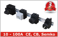 Industrial 100A Motor Isolator Switch , DIN Rail Based Mounting