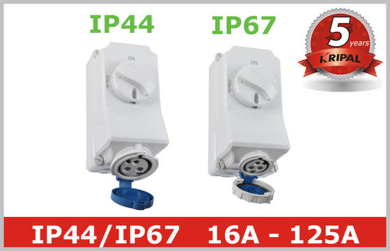 230V 400V Waterproof Interlocked Switch Sockets for Industrial Plug