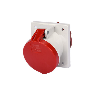 Safety 380V Industrial Power Socket IP44 4 Pin Connection IEC Standard