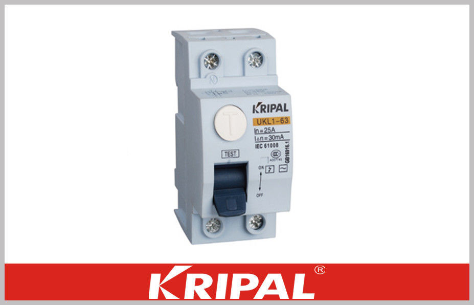 UKL1 Earth Leakage RCCB 2 Pole Circuit Breaker IP40 After Installation AC Type