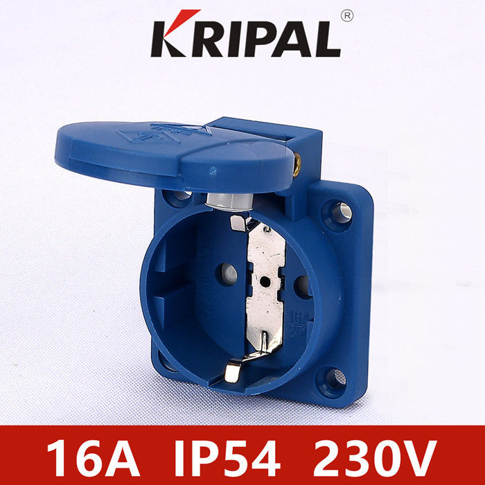 IP54 16 Amp Blue German standard for industrial additional socket