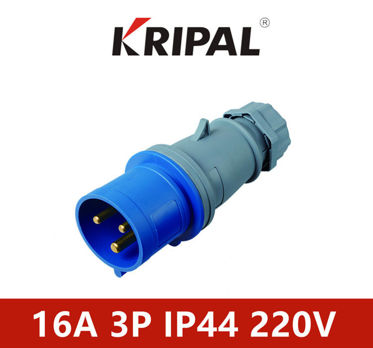 IP44 Industrial Electrical Plug 16A 220V Single Phase IEC standard