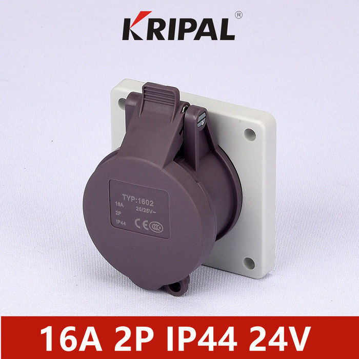 IP44 16A 32A 24V 48V Low Voltage Panel Mounted Socket IEC Standard