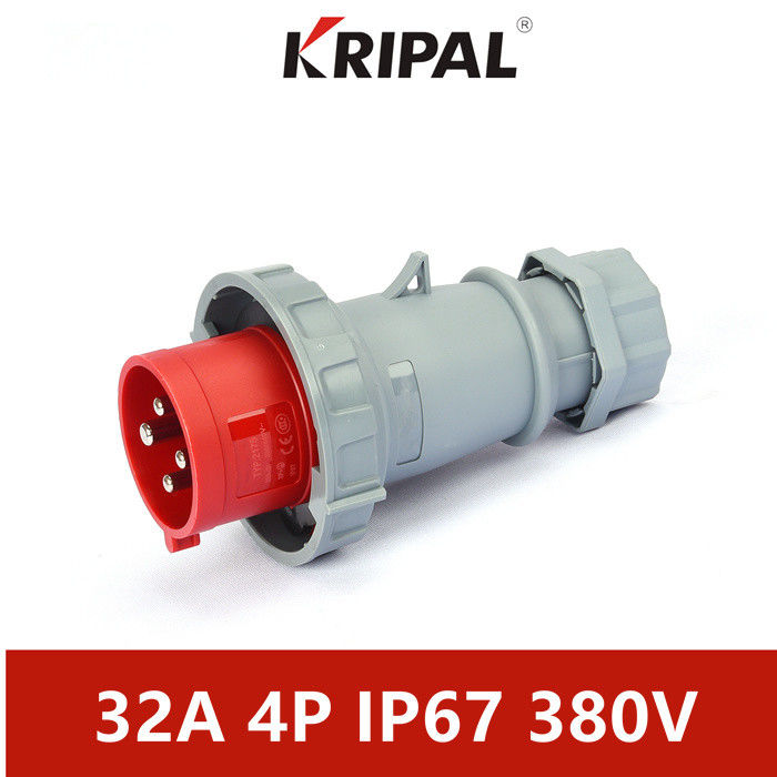 380V 16A 4 Pole Split Industrial Plugs With IP67 Protection Grade