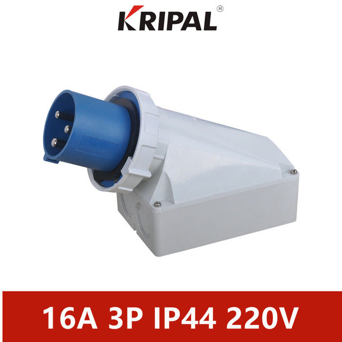 Single Phase 63A 125A IP67 Industrial Electric Wall Mounted Plug