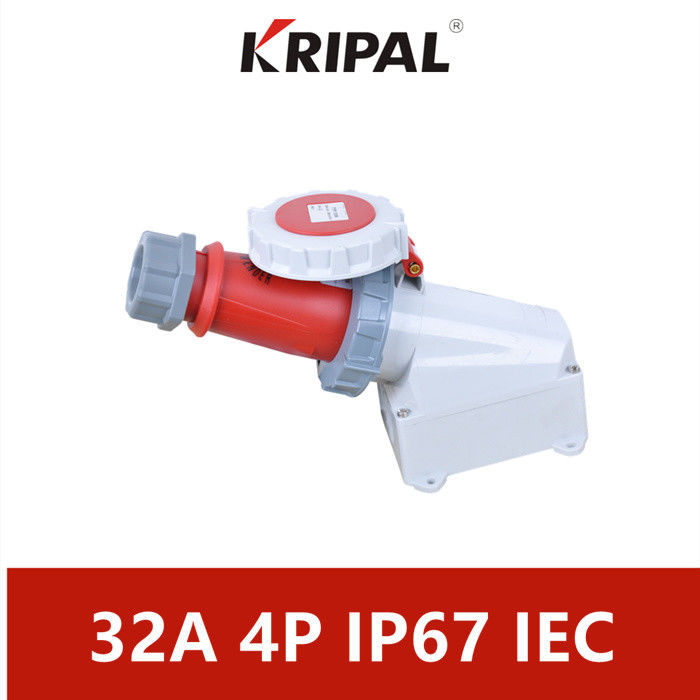 IP67 Waterproof Industrial Coupler Combination IEC Standard 32A 4P