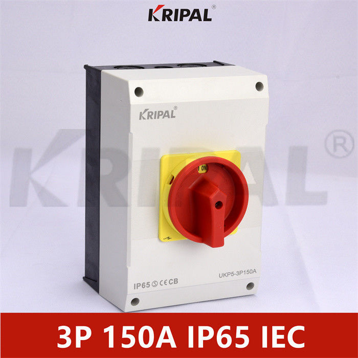 150A 3P IP65 Industrial Waterproof UKP Isolator Switch IEC standard