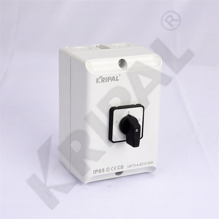 3P 4P 230V IP65 Universal Changeover Switch with protective box