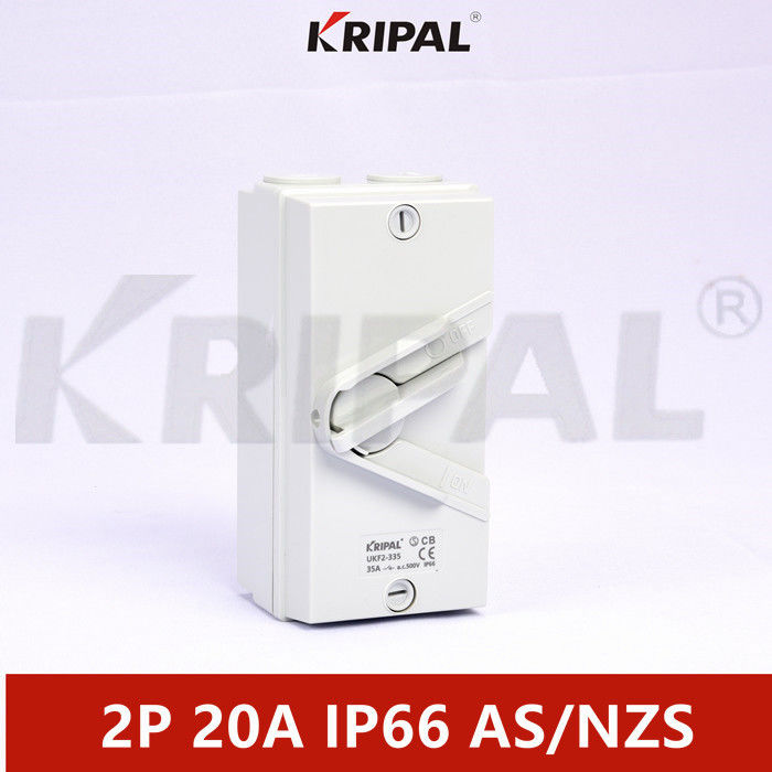 IP66 2P 20A 440V Waterproof Isolating Switch Australian standard