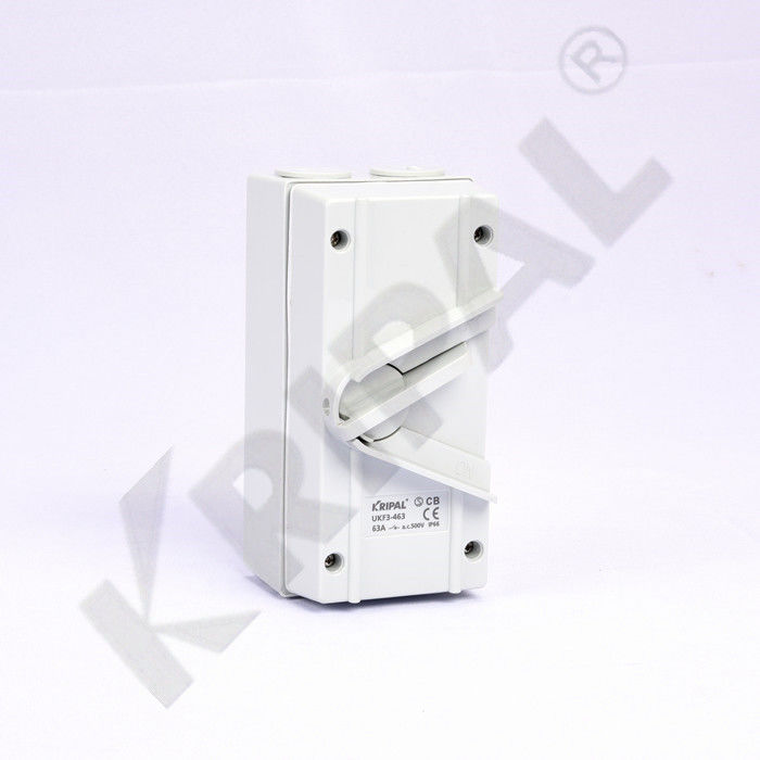 IP66 440V 20A Three Phase Electrical Weatherproof Isolator Switch