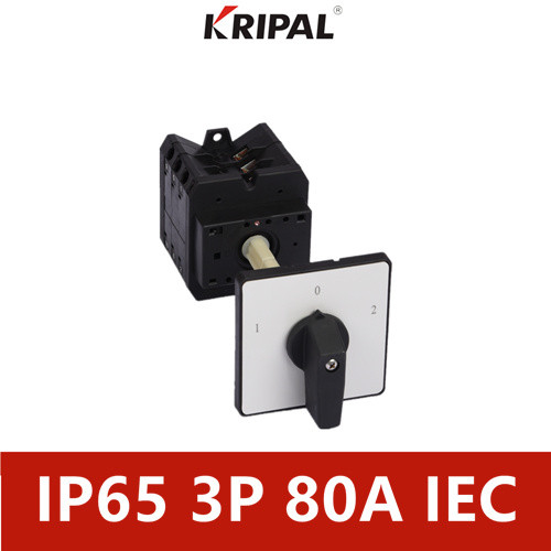 80A 3 Pole IP65 Waterproof Lever Switch For Illumination Equipments