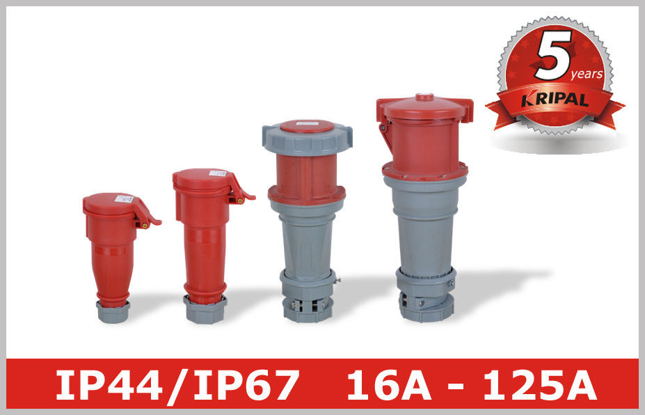 Waterproof 16 32 63 125 Amp Industrial Socket Receptacle for IEC CEE Plugs