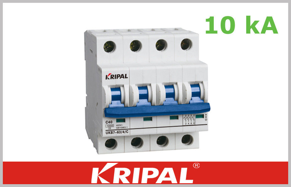 Breaking capacity:10 KA  1P 1P+N 2P 3P 3P+N 4P MCB  Mini Circuit Breaker , High Short Circuit &amp; overload Capacity