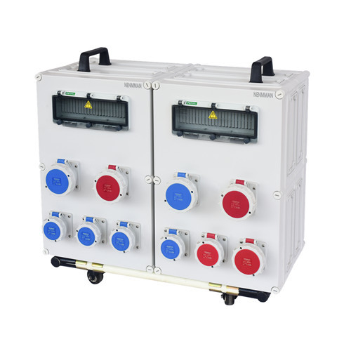 440V IP65 IEC Standard PE Industrial Socket Box Mobile Waterproof