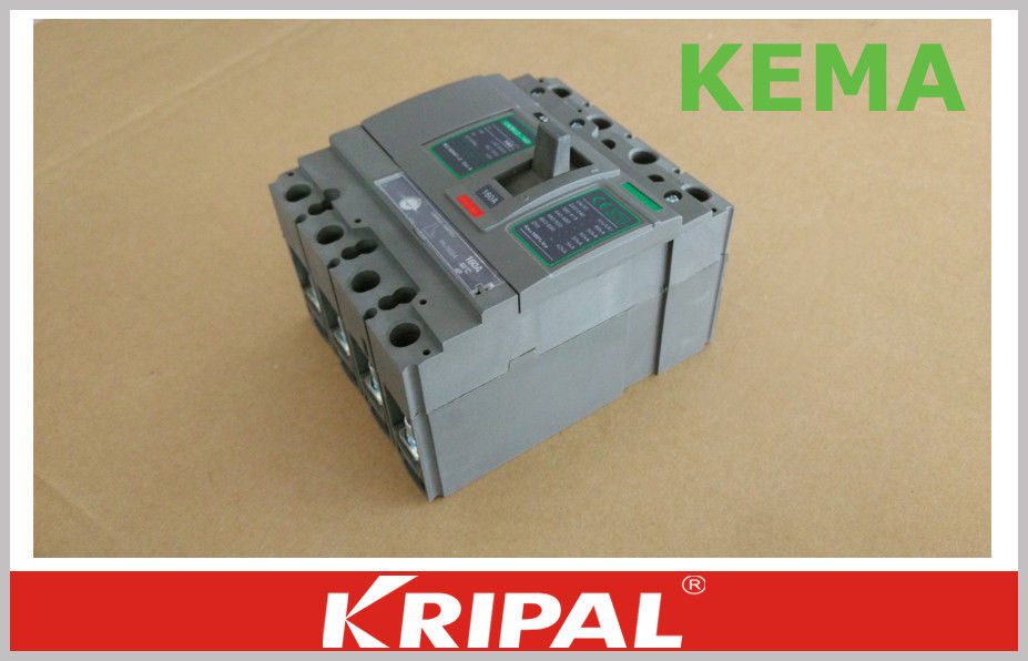 160A 4 P 50KA Molded Case Circuit Breaker , Moulded Case Circuit Breaker KEMA Certified