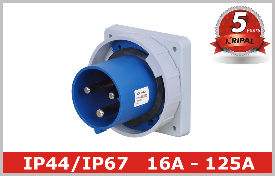 Waterproof 220V 3 Pin And Sleeve Receptacle with Flush Mounted