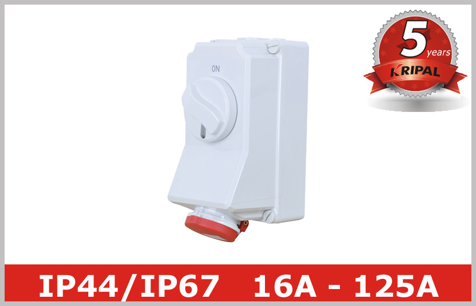 Interlinked Power Sockets IEC CEE Power Distribution Interlocked Socket with Machanical Switch